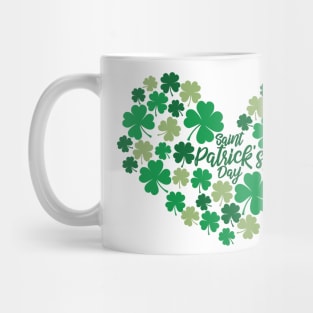 Saint Patricks day heart Mug